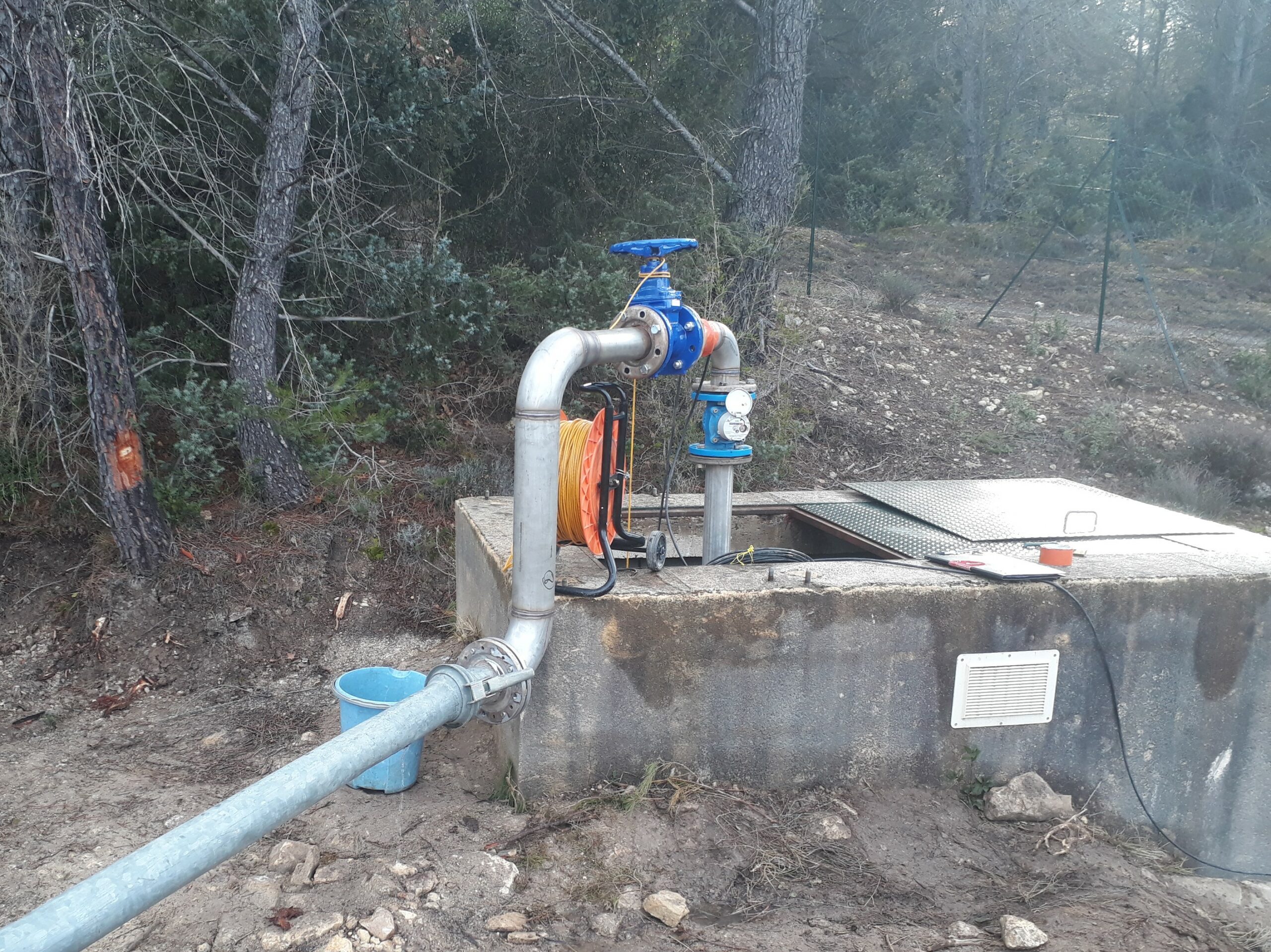 Diagnostic des capacités de production des captages actuels de la commune de St-Micheld’Euzet