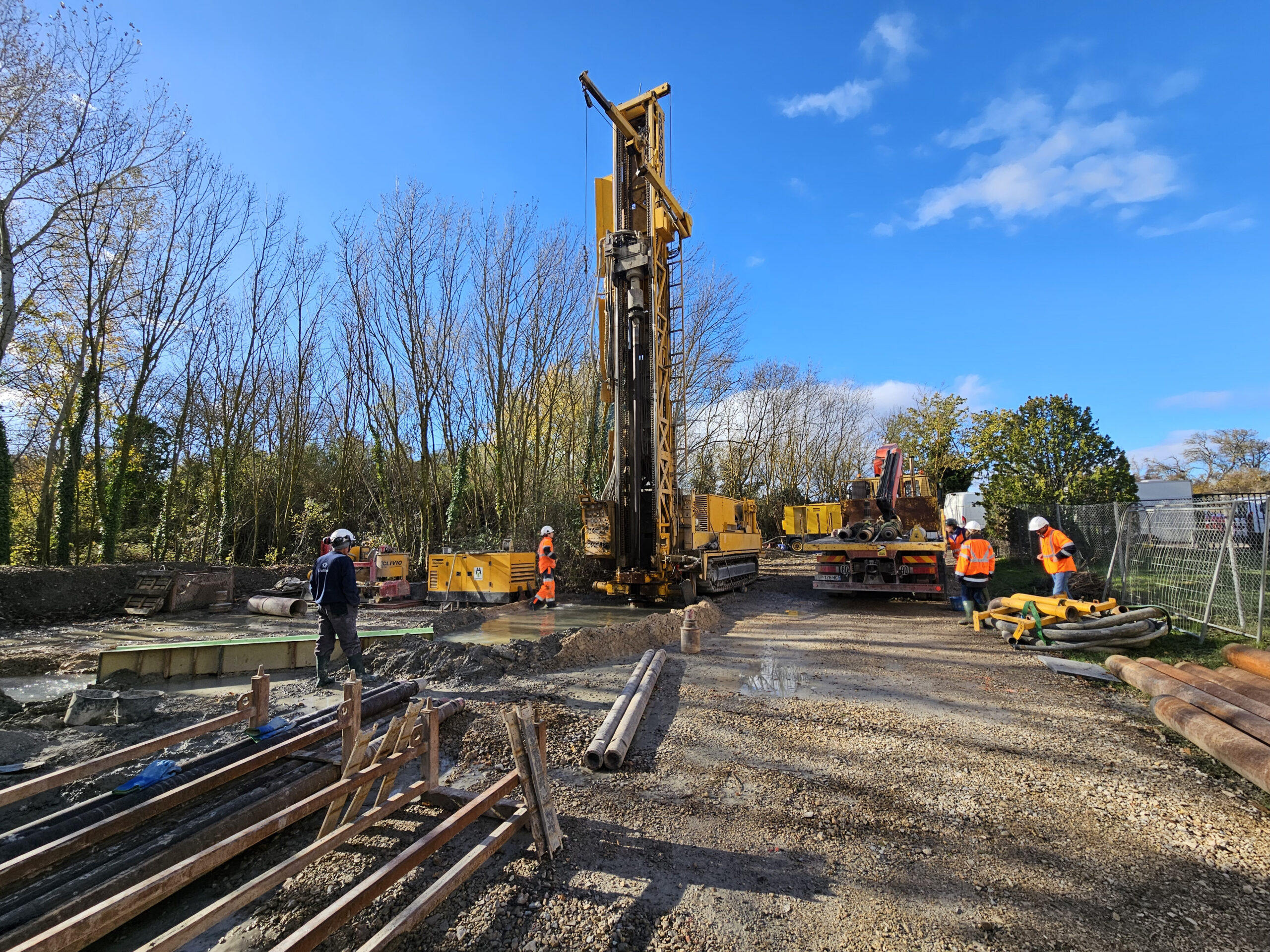 Réalisation d’un forage d’exploitation à Saint-Sériès