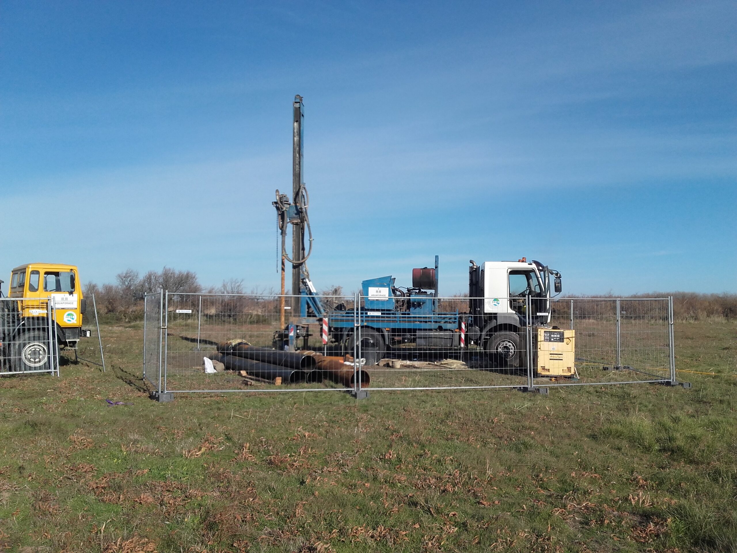 Nos actualités 6 Réalisation d’un forage d’eau potable pour le site des Orpellières, commune de Sérignan