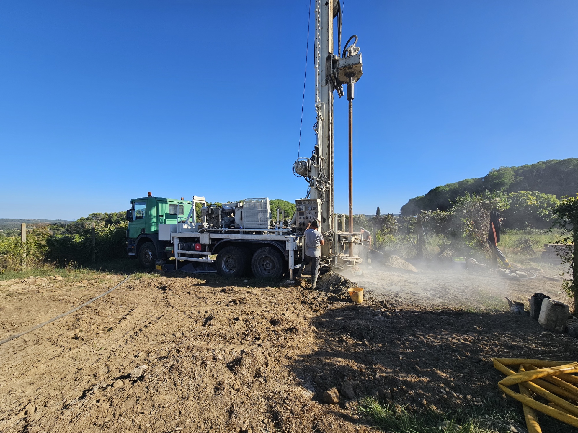Réalisation d’un forage d’exploitation pour l’AEP de Saint-Pons-la-Calm