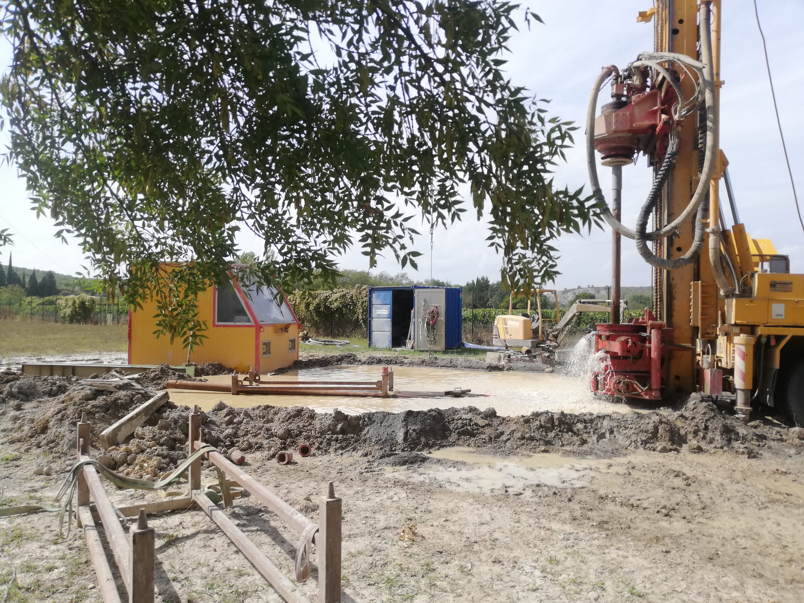 Réalisation d’un forage d’exploitation pour l’AEP de Villetelle